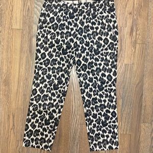 JCrew Martie pant in leopard print